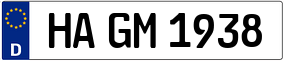 Trailer License Plate